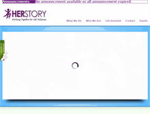 Tablet Screenshot of herstorycentre.org